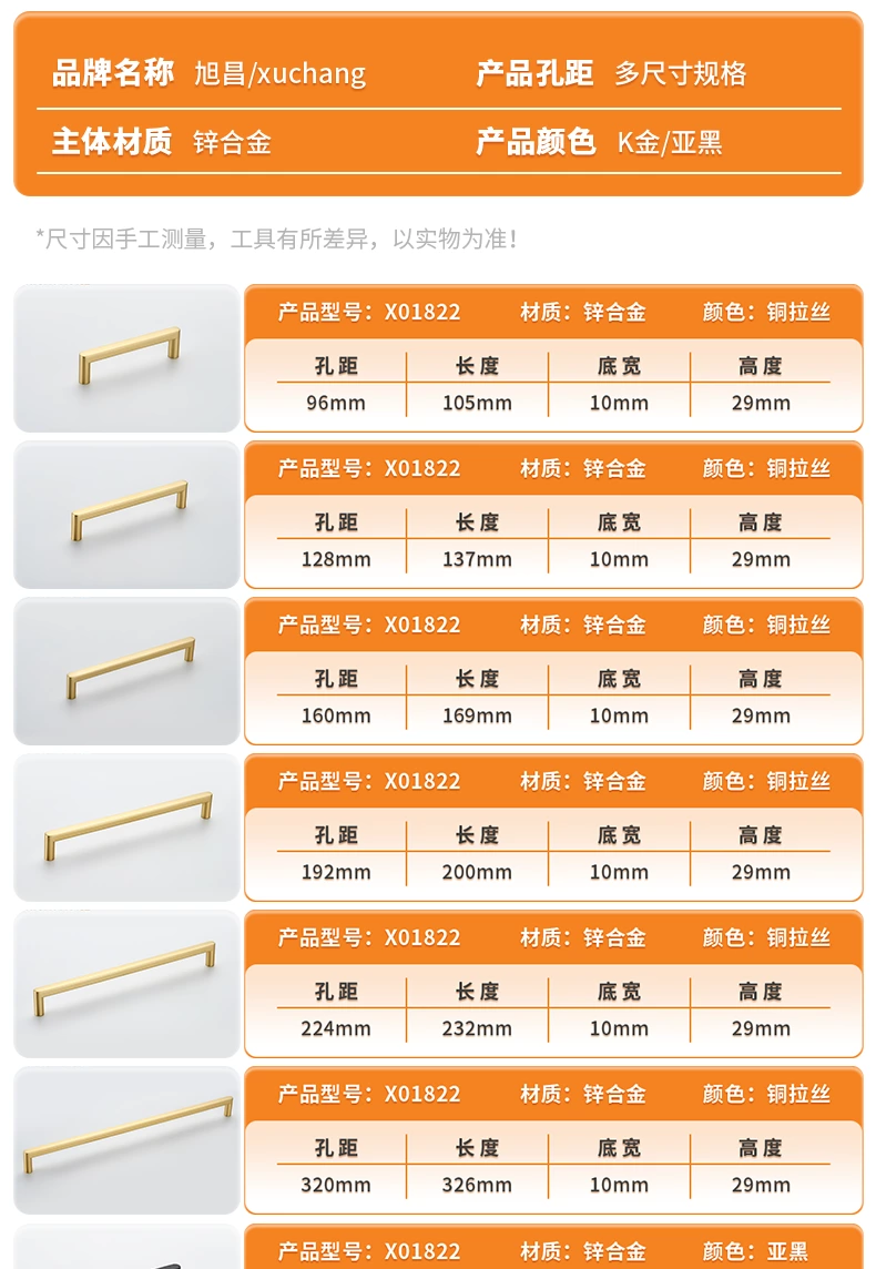 Modern 96mm Square Brass Gold Black Zinc Alloy Handles Factory Kitchen Cabinet Drawer Pulls Bedroom Living Room Dresser Wardrobe