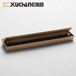 Fancy Minimalist Furniture Hardware Square Box Handle, Zinc Alloy Reversible Concealed Cabinet Door Handle
