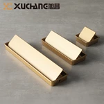Fancy Minimalist Furniture Hardware Square Box Handle, Zinc Alloy Reversible Concealed Cabinet Door Handle