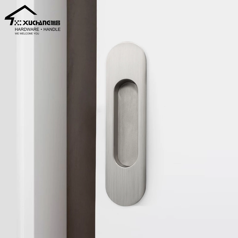 High Quality Black Zinc Alloy Invisible Hide Handle Flush Pull for Kitchen Bedroom Bathroom Outdoor Hotel Drawers Dressers