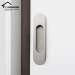 High Quality Black Zinc Alloy Invisible Hide Handle Flush Pull for Kitchen Bedroom Bathroom Outdoor Hotel Drawers Dressers