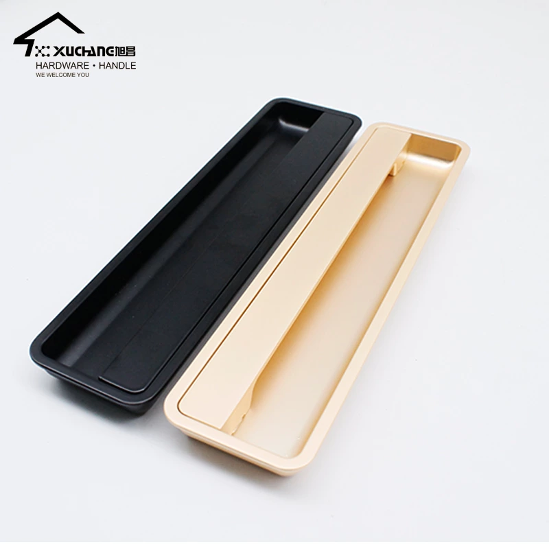 High Quality Factory Flush Pull MBK  Zinc Modern Dresser Drawer Push-pull Cabinet Handle