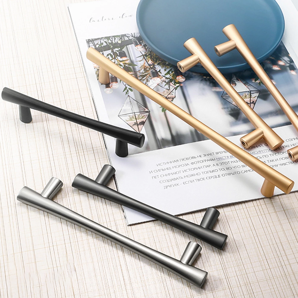 Modern 128mm Long Metal Cabinet Door Pull Handles Furniture Drawer Cupboard Closet and Dresser Knobs for Kitchen Wardrobe Use