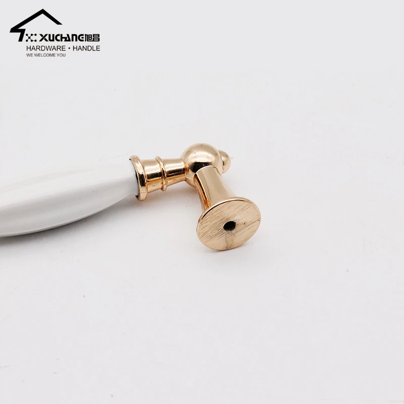 Classic Zinc Porcelain Ceramic 128mm Cabinet Handle for Kitchen Bedroom Bathroom Living Room Wardrobe & Dresser Door