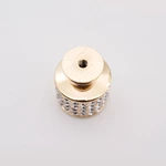 Modern Crystal Knobs Zinc Alloy Cabinet Handles Flat Drawer Pulls Classic Furniture Hardware for Dresser Wardrobe Kitchen