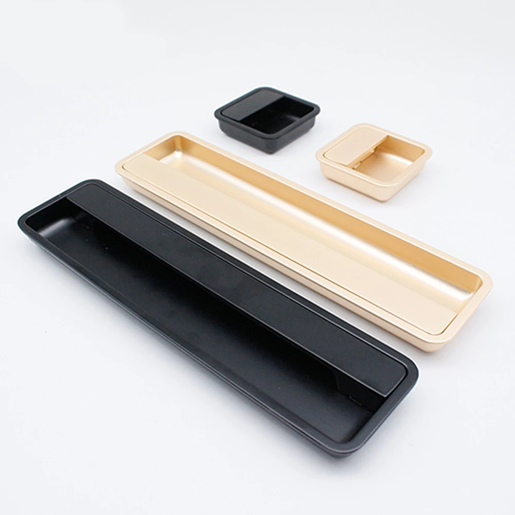 High Quality Factory Flush Pull MBK  Zinc Modern Dresser Drawer Push-pull Cabinet Handle