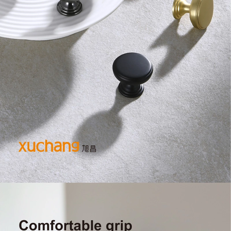 Simple Zinc Alloy Round Knob Cupboard Door Pulls Cabinet Handle Cabinet Handles and Knob