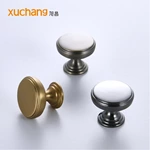 Simple Zinc Alloy  Round Knob Cupboard Door Pulls Cabinet Handle Cabinet Handles and Knob