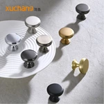 Simple Zinc Alloy  Round Knob Cupboard Door Pulls Cabinet Handle Cabinet Handles and Knob