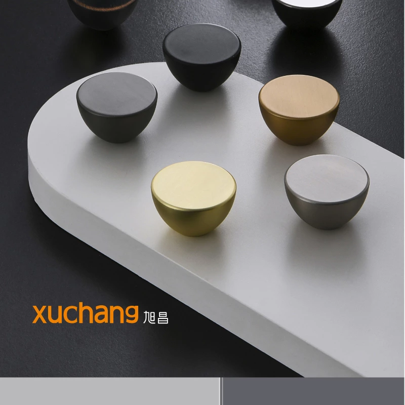 Zinc Alloy Single Hole Semi-Circular Knob Handle for Furniture Cabinets and Drawers