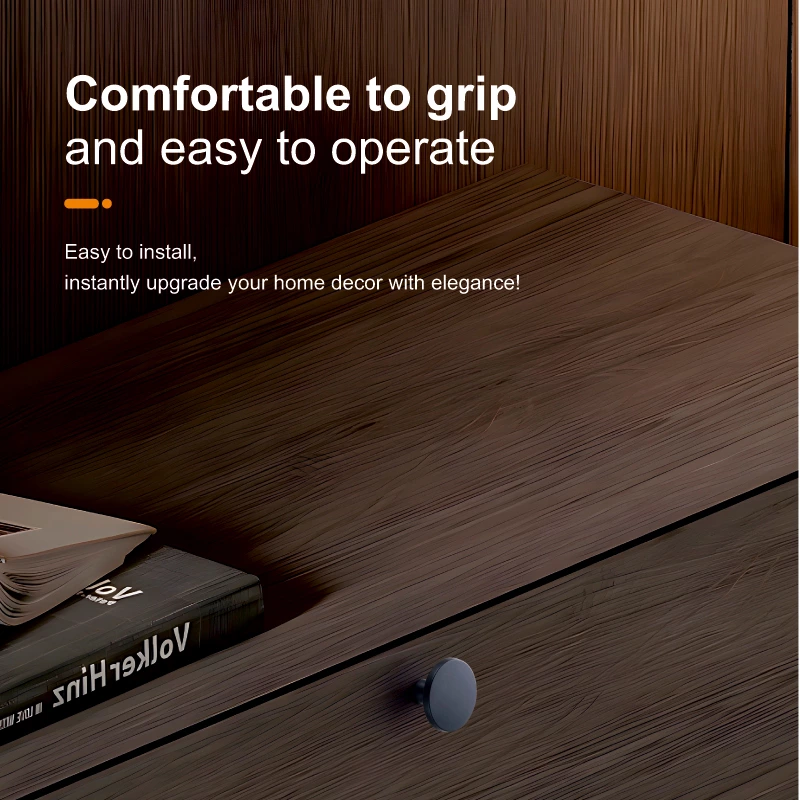 Gold Single Hole Modern Luxury Light Copper Black Nordic Aluminum Alloy Eco-Friendly Durable Furniture Handles Knobs for Kitchen