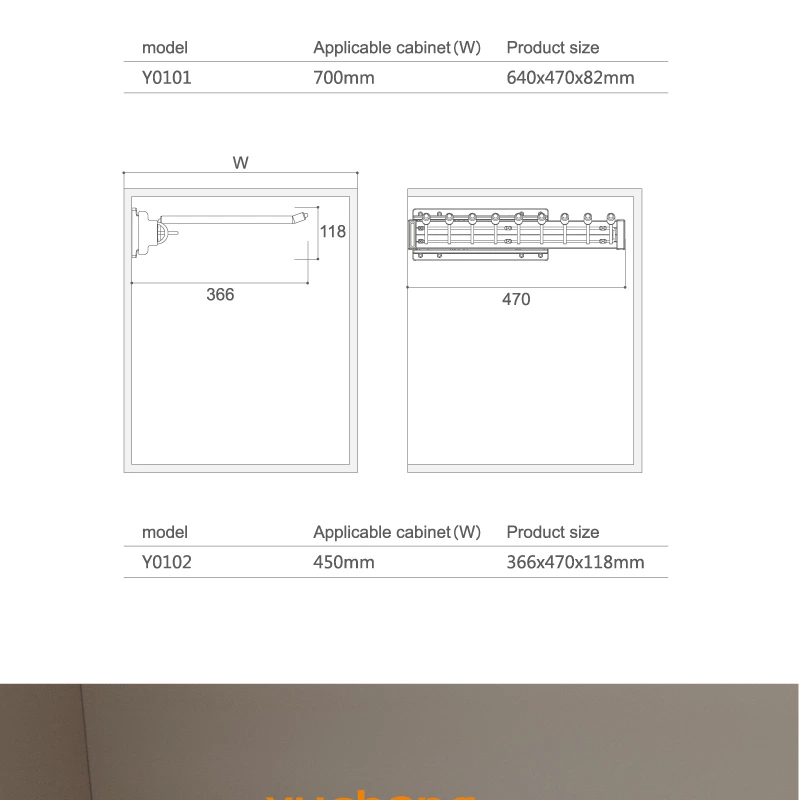 Luxury Wardrobe Wardrobe Accessories Pull Out Trousers Rack for Clothes Wardrobe Organizer