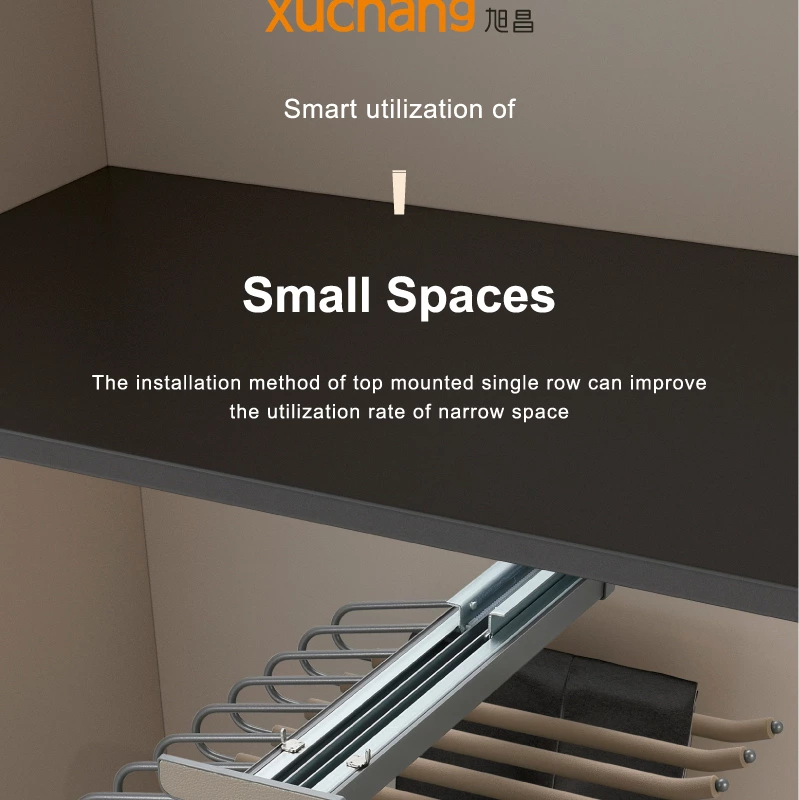 Luxury Wardrobe Wardrobe Accessories Pull Out Trousers Rack for Clothes Wardrobe Organizer