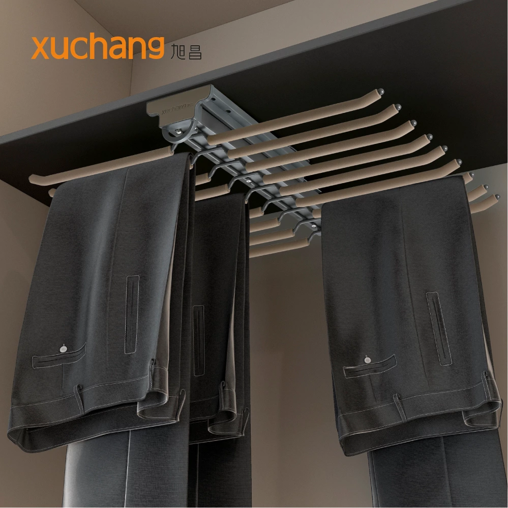 Luxury Wardrobe Wardrobe Accessories Pull Out Trousers Rack for Clothes Wardrobe Organizer
