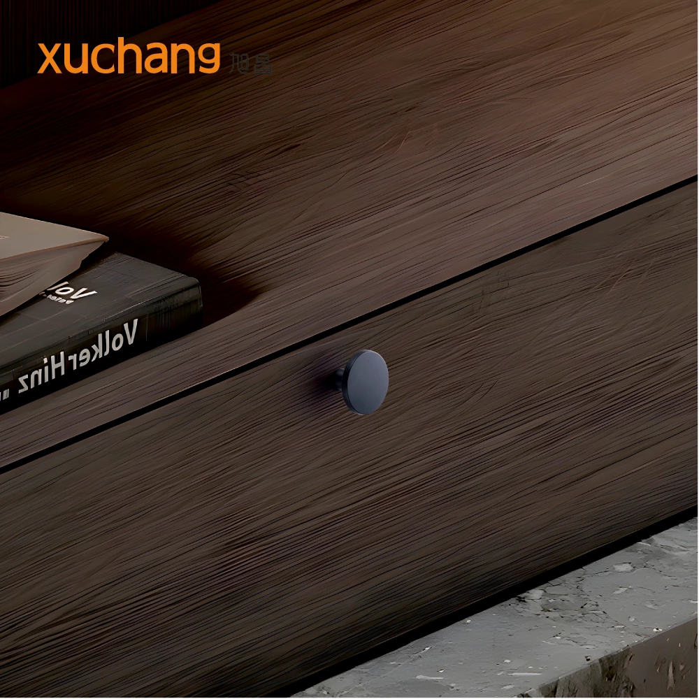 Gold Single Hole Modern Luxury Light Copper Black Nordic Aluminum Alloy Eco-Friendly Durable Furniture Handles Knobs for Kitchen