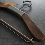 Supplier Wholesale Walnut Wooden Hanger Suit Hangers for Clothes Custom Solid Wood Hangers for Clothing