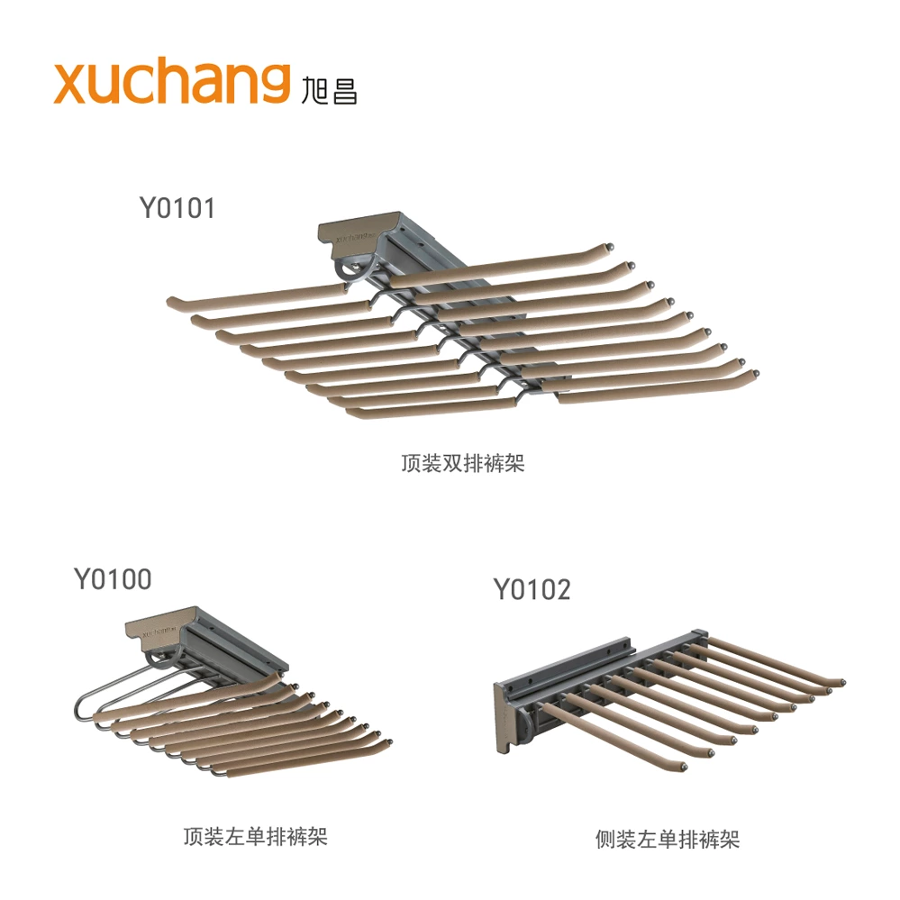 Luxury Wardrobe Wardrobe Accessories Pull Out Trousers Rack for Clothes Wardrobe Organizer