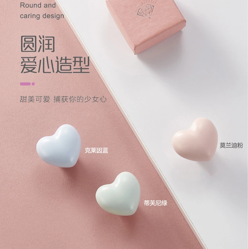Cute Ceramic Animal Cabinet Knobs Bear Rabbit Shape Kids Drawer Pulls Decorative Furniture Handles for Nursery Wardrobe Cupboard