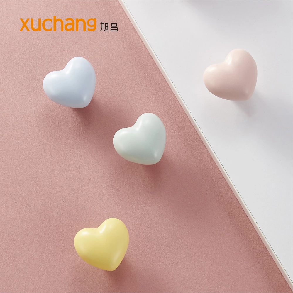 Cute Ceramic Animal Cabinet Knobs Bear Rabbit Shape Kids Drawer Pulls Decorative Furniture Handles for Nursery Wardrobe Cupboard