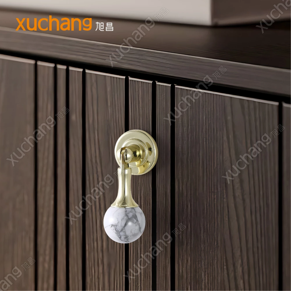 New Arrival Zinc Alloy and Original Stone Furniture Handles in Multiple Colors and Styles