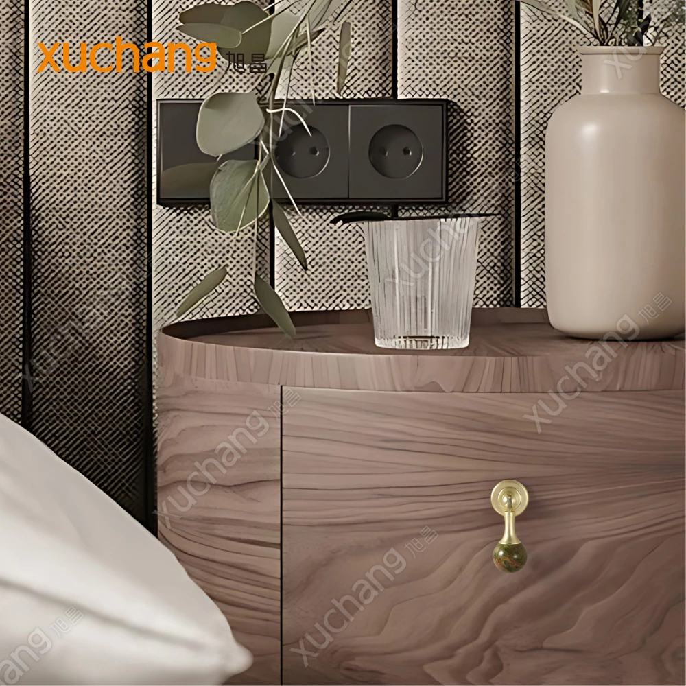 New Arrival Zinc Alloy and Original Stone Furniture Handles in Multiple Colors and Styles