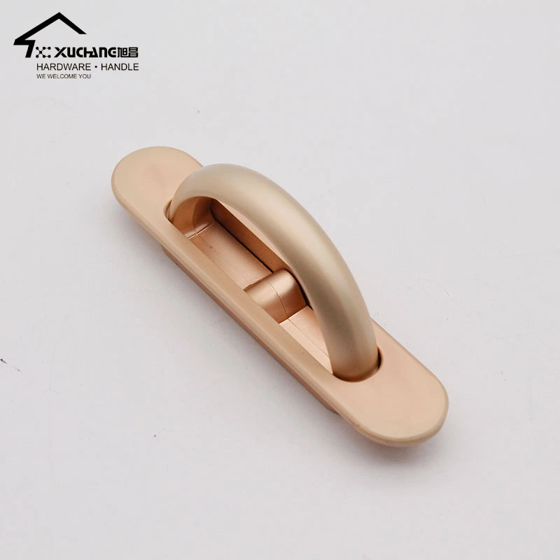 Best Selling Modern Zinc Alloy Concealed Door Handle for Bedroom Kitchen Cabinets Dresser Wardrobe Dining Versatile Drawer