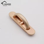 Best Selling Modern Zinc Alloy Concealed Door Handle for Bedroom Kitchen Cabinets Dresser Wardrobe Dining Versatile Drawer