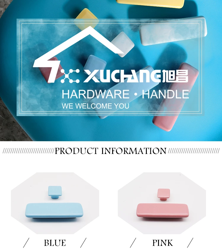 Cute Modern Cartoon Ceramic Handles and Knobs for Kitchen Cabinets Colorful Drawer Pulls for Kids' Bedroom and Wardrobe Use