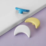 Solid Ceramic Cabinet Knob Handmade Modern Design for Kids for Dresser Drawer Wardrobe Outdoor Furniture and Living Room