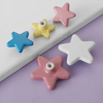 Solid Ceramic Cabinet Knob Handmade Modern Design for Kids for Dresser Drawer Wardrobe Outdoor Furniture and Living Room