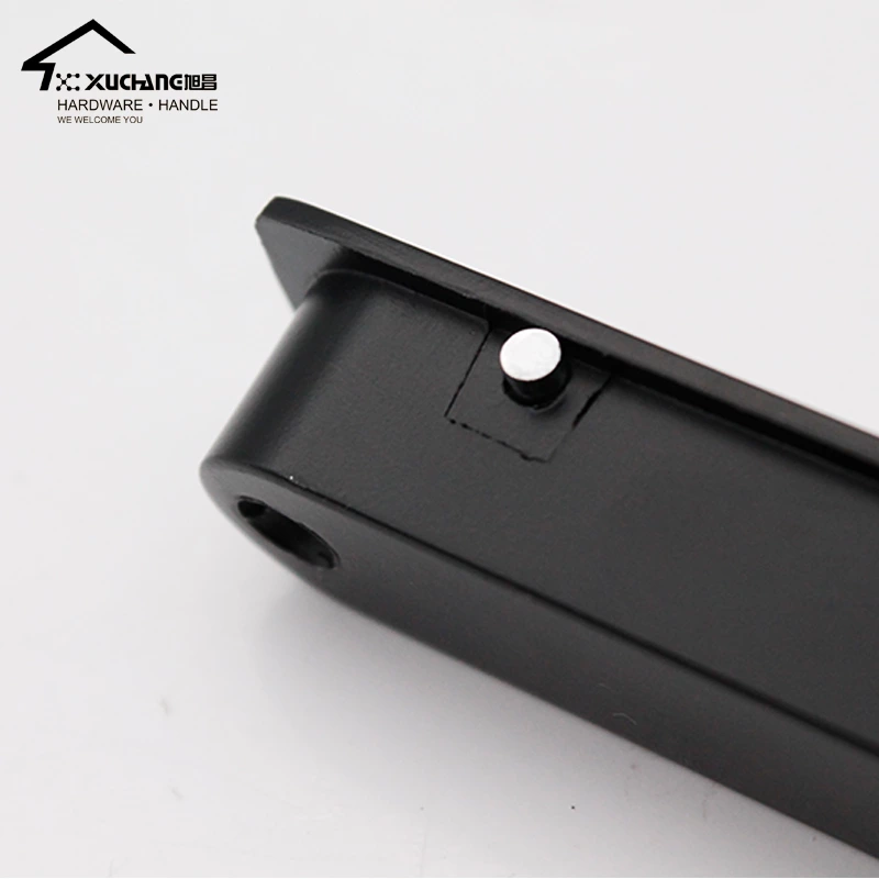 New Design Concealed Pull Handle Zinc Square Chrome Furniture Hardware for Kitchen Cabinets Drawers Wardrobes Bedrooms