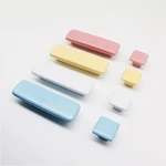 Cute Modern Cartoon Ceramic Handles and Knobs for Kitchen Cabinets Colorful Drawer Pulls for Kids' Bedroom and Wardrobe Use