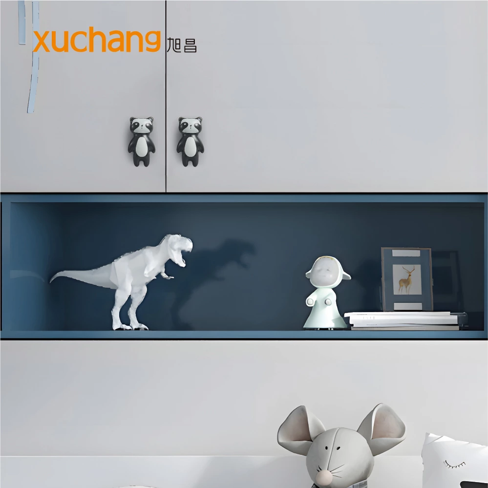 Animal Shaped Ceramic Drawer Pulls - Cute Cartoon Cabinet Knobs for Kids' Room, Kitchen & Bathroom - Colorful Modern Handles